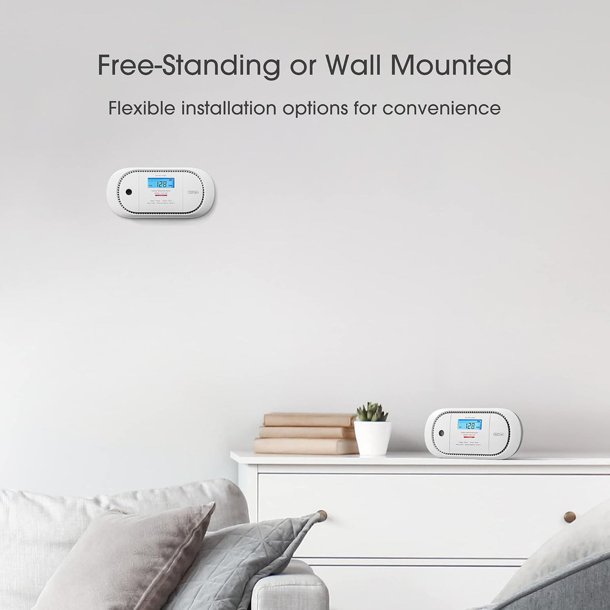 Wireless Interconnected Carbon Monoxide Detector, Pack of 2 C475863