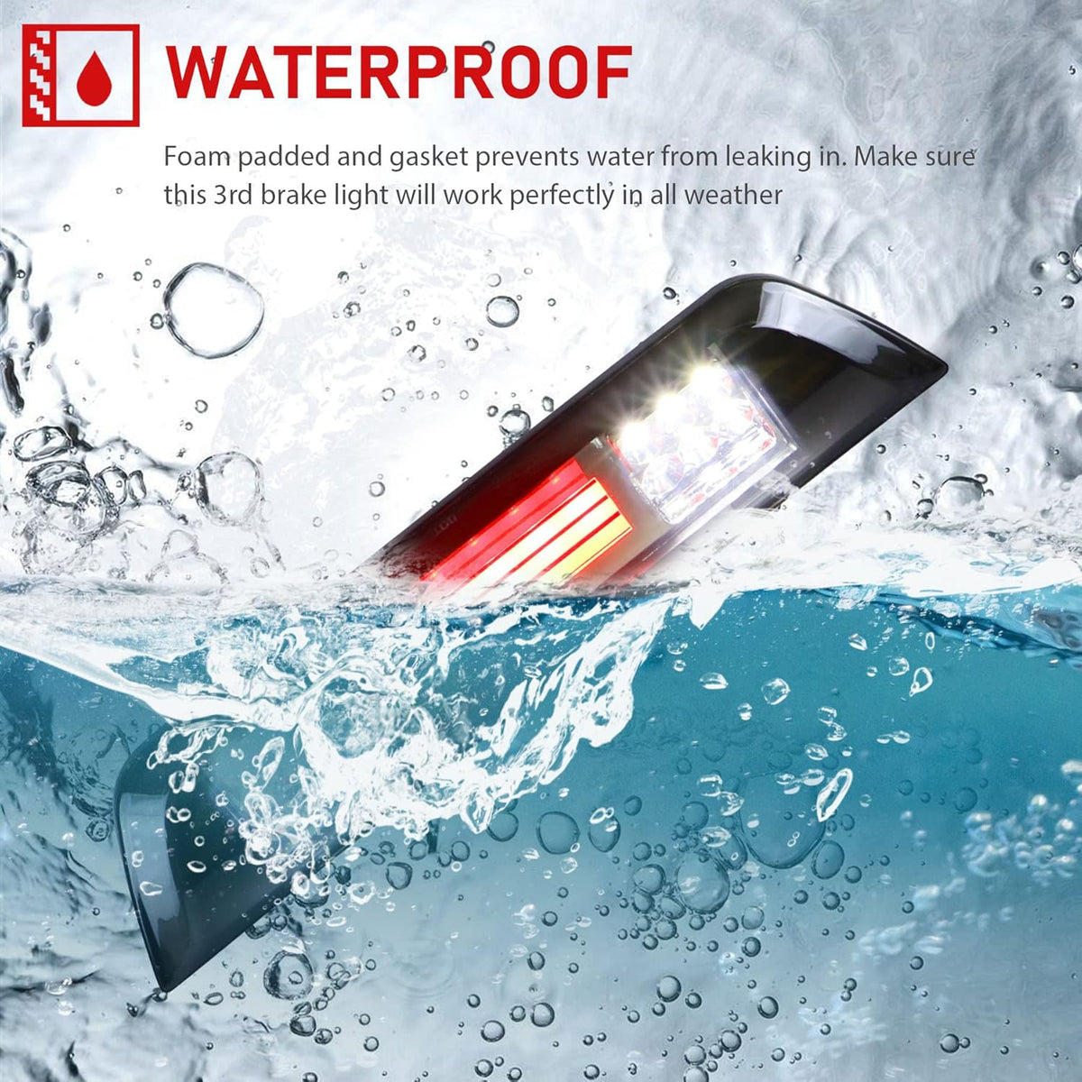 LED 3rd Brake Light High Mount Stop Light Smoke Lens O18960