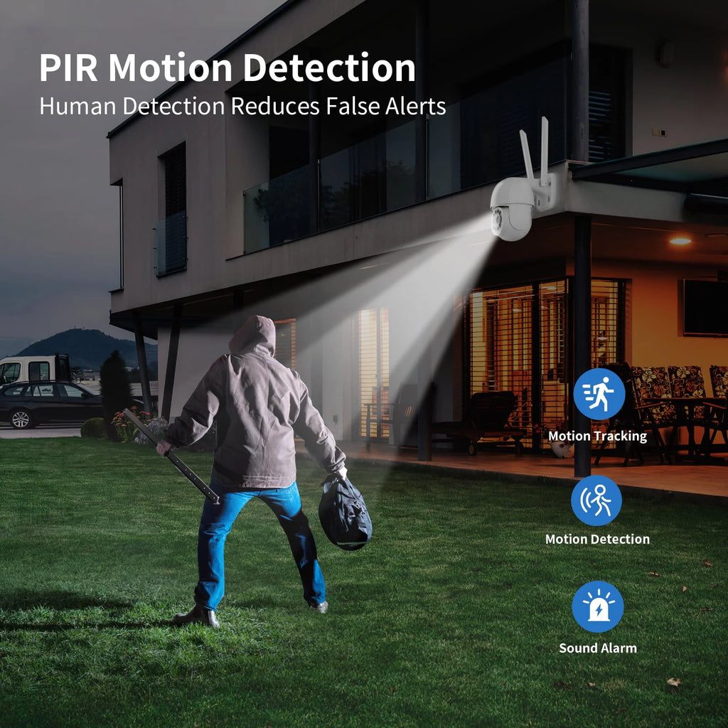 4MP Wireless Wifi Security Camera Outdoor with Full Color Night Vision V3724
