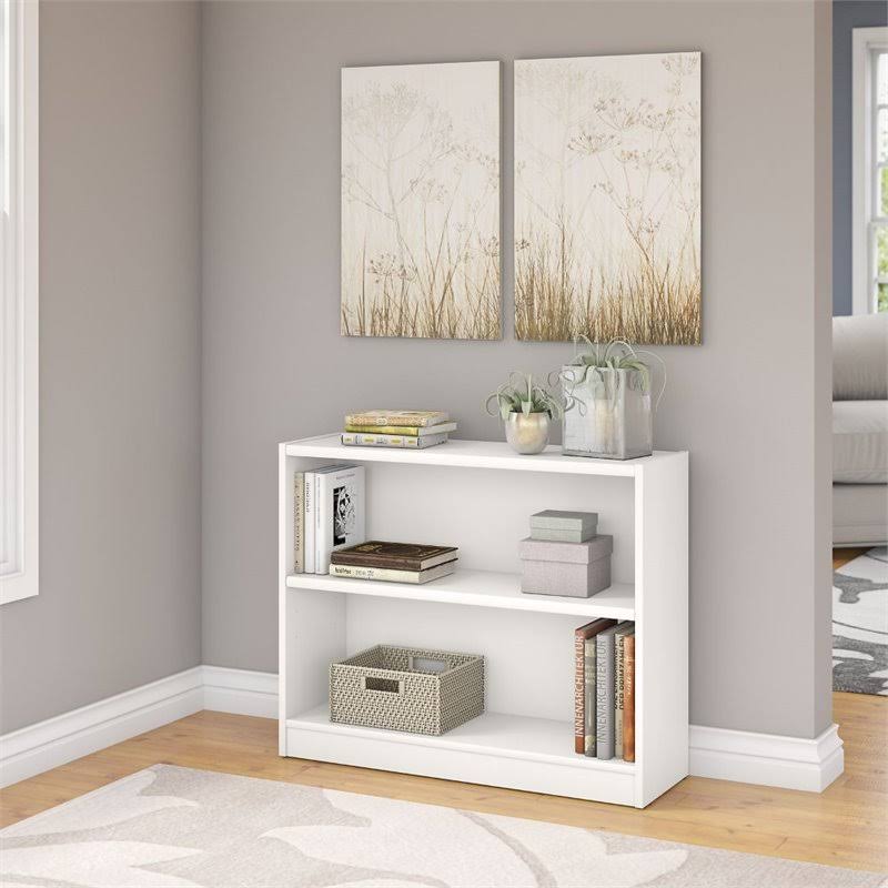 2 Shelf Bookcase in Pure White M51161