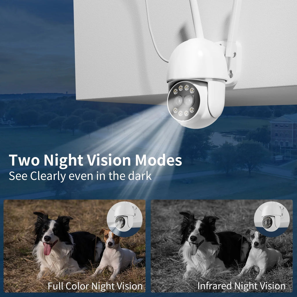 4MP Wireless Wifi Security Camera Outdoor with Full Color Night Vision V3724