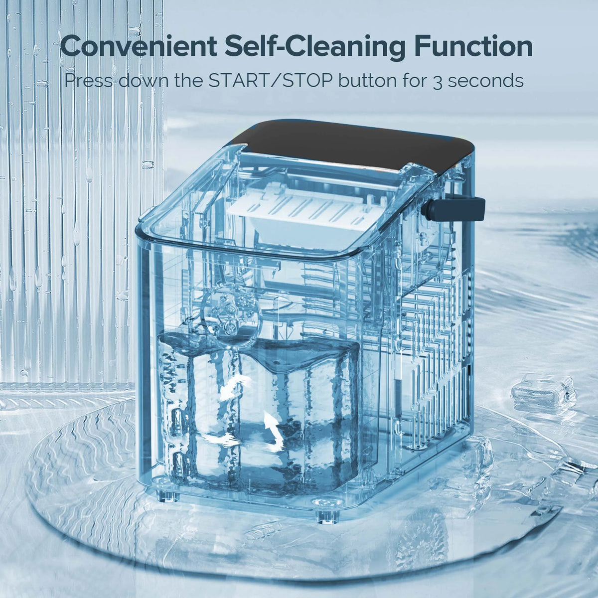 Portable Countertop Ice Maker 26lbs/24H Black R962