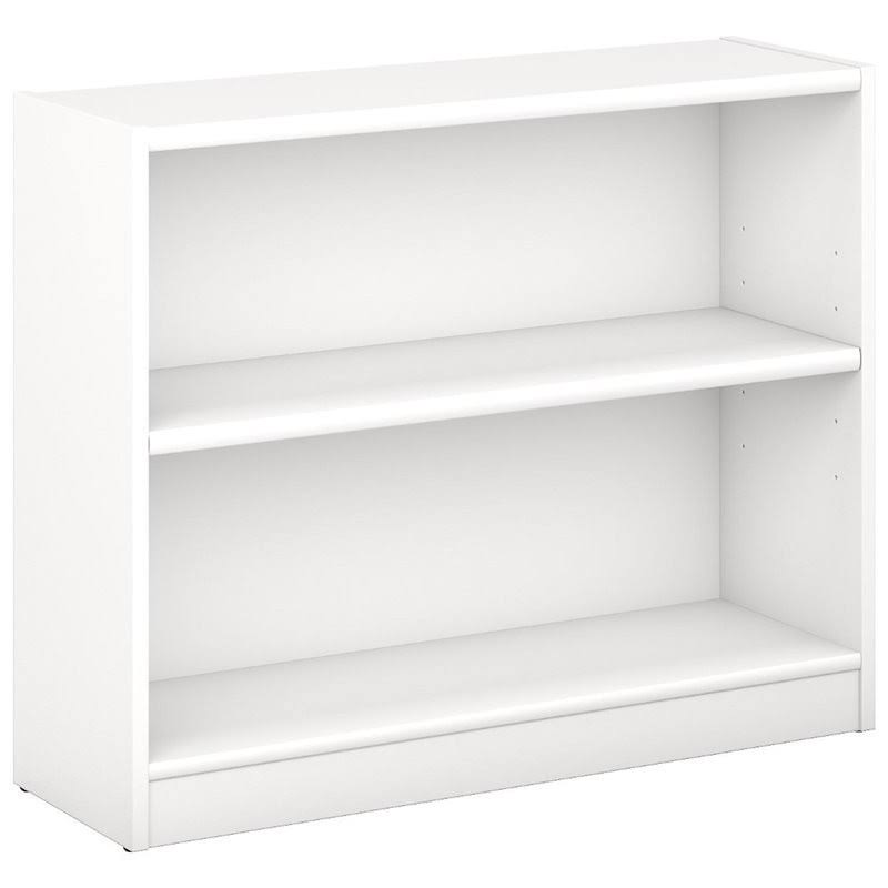 2 Shelf Bookcase in Pure White M51161