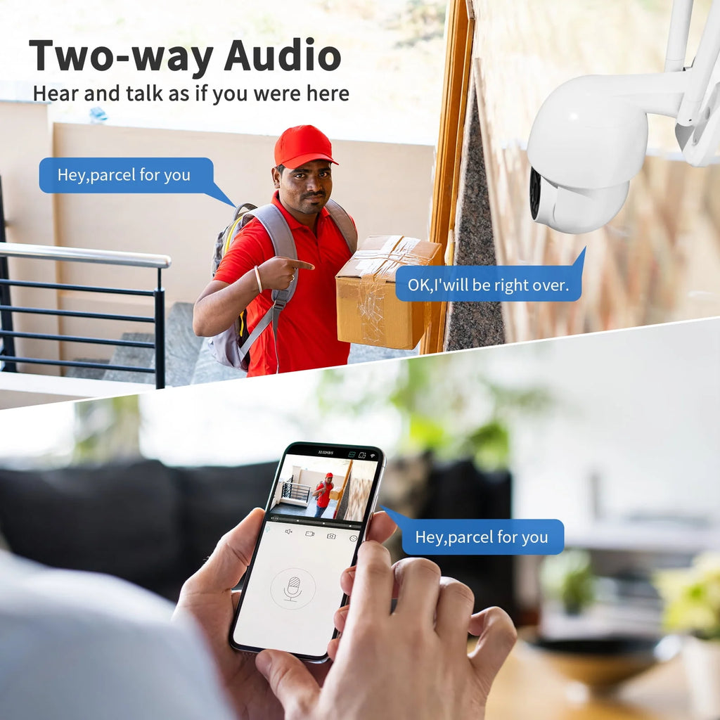 4MP Wireless Wifi Security Camera Outdoor with Full Color Night Vision V3724