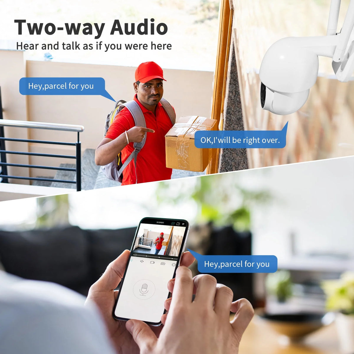 4MP Wireless Wifi Security Camera Outdoor with Full Color Night Vision V3724