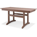 Brown 6-Person Poly Lumber Outdoor Dining Table G438340