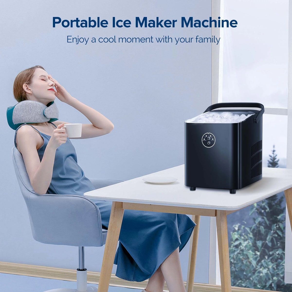 Portable Countertop Ice Maker 26lbs/24H Black R962