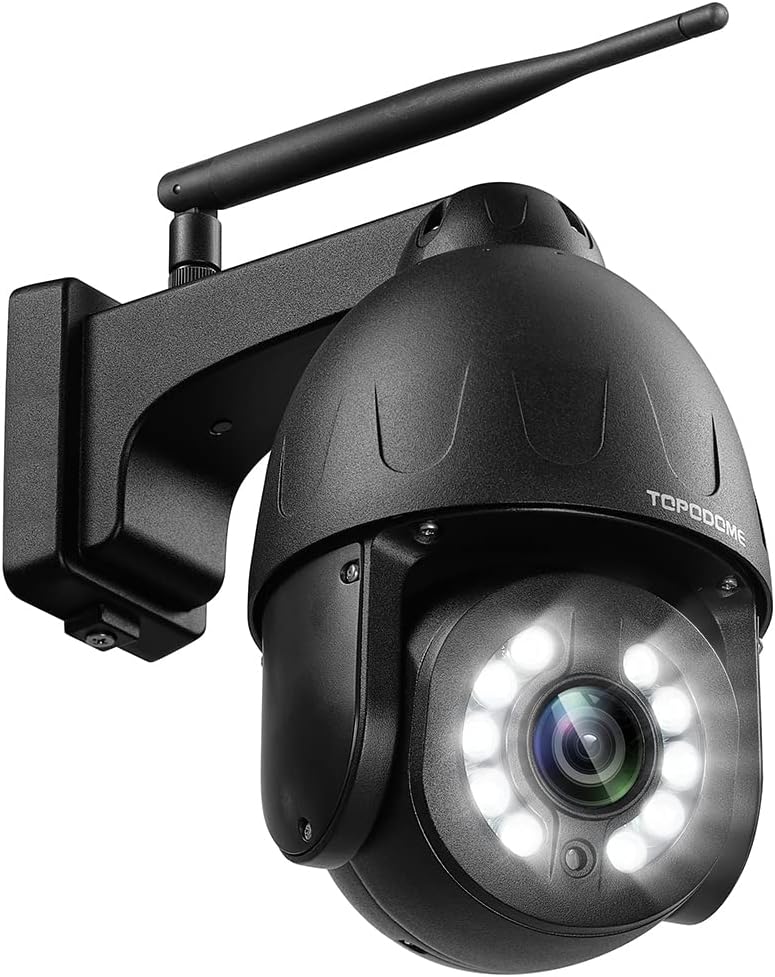 5MP PTZ Security Camera Outdoor Wireless WiFi 5X Optical Zoom White C74546