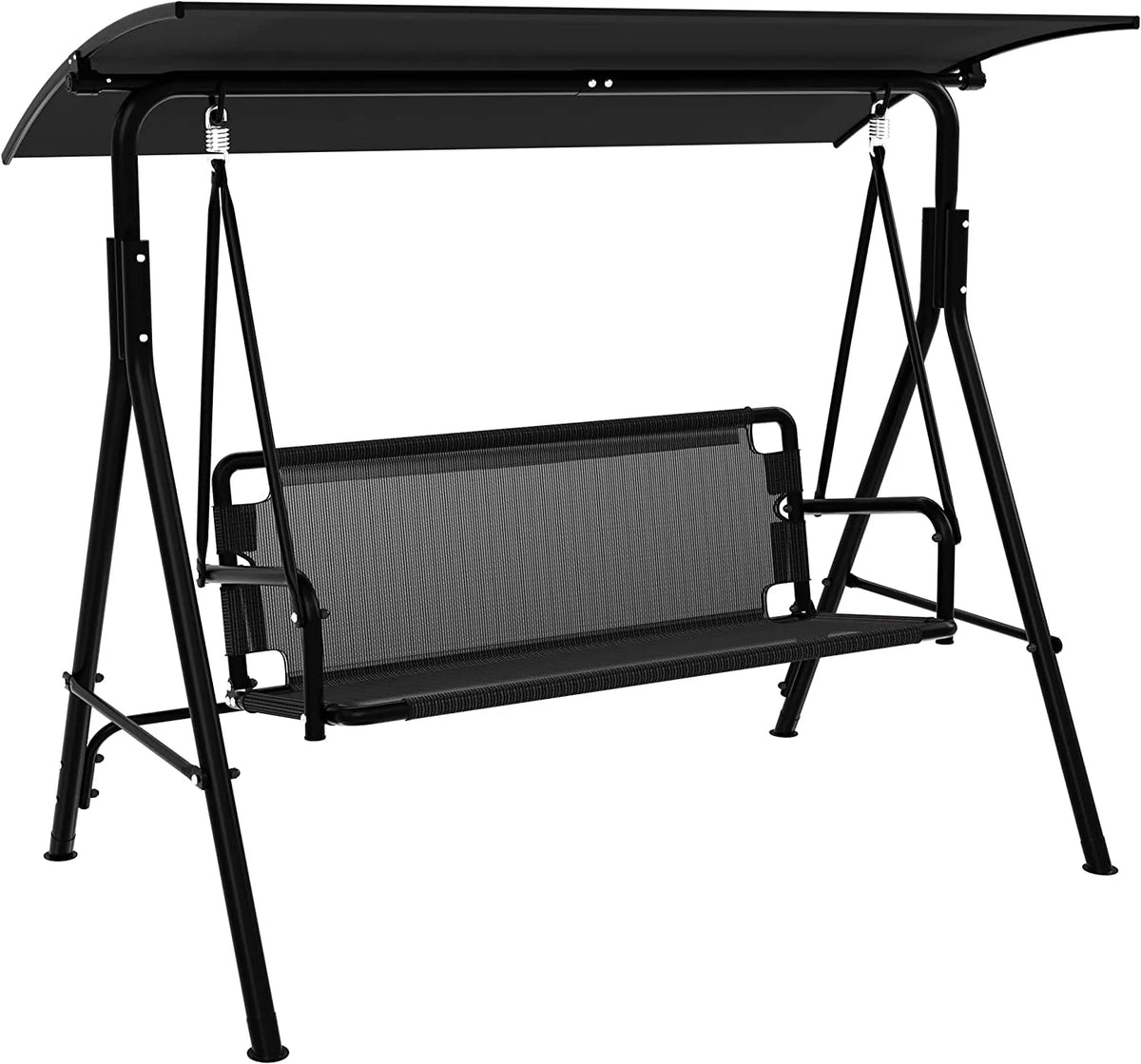 3 Person Outdoor Patio Swing Chair with Adjustable Canopy X506