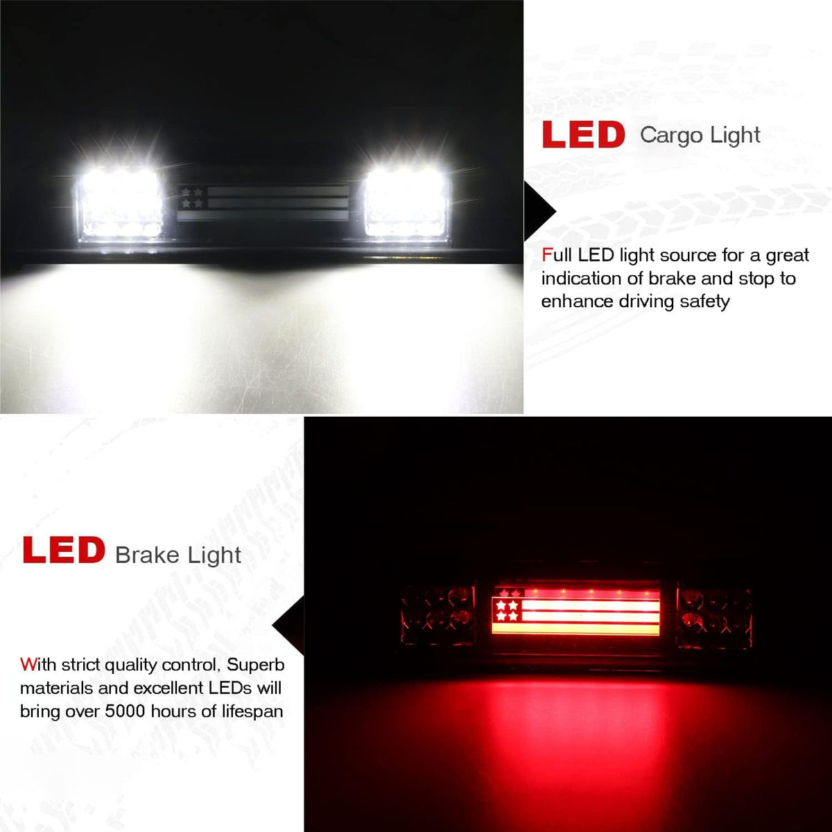 LED 3rd Brake Light High Mount Stop Light Smoke Lens O18960