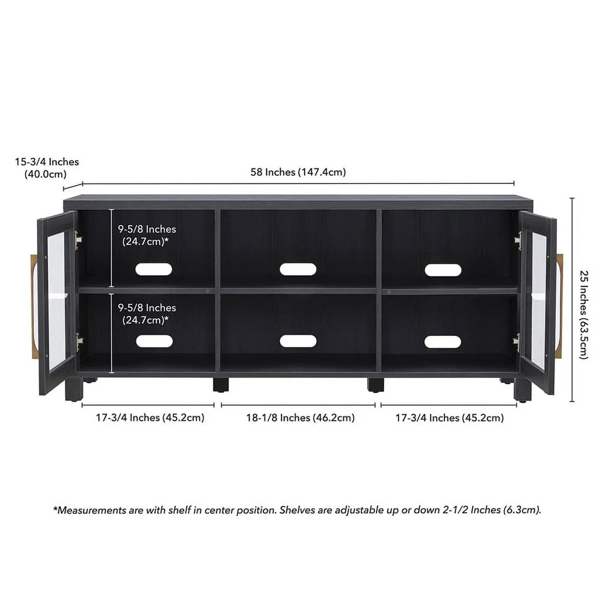 Dark Gray TV Stand D844