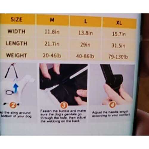 Adjustable Dog Lift Harness K611