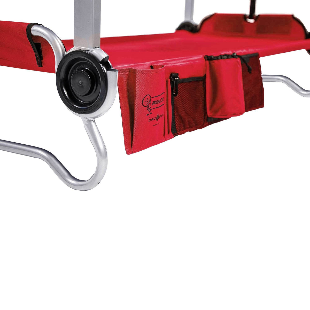 Red 2 Pack Camping Cot with Organizers E576242