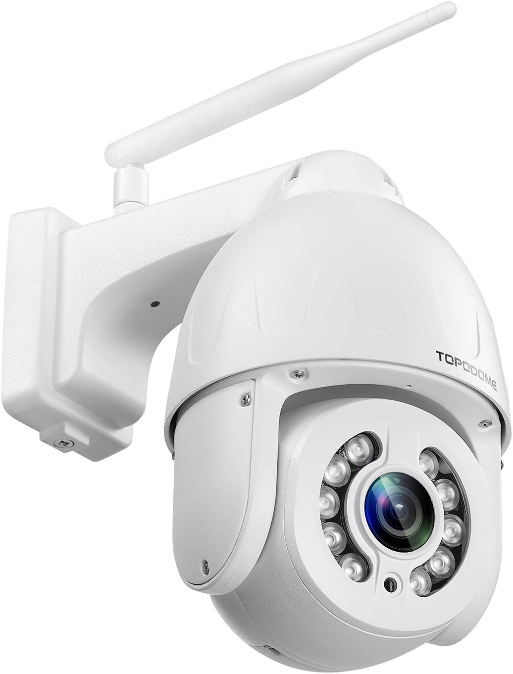 5MP PTZ Security Camera Outdoor Wireless WiFi 5X Optical Zoom White C74546