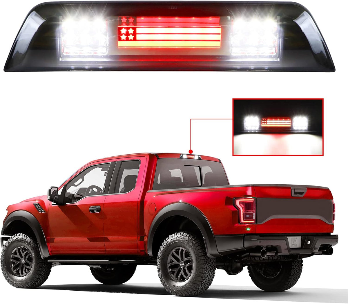 LED 3rd Brake Light High Mount Stop Light Smoke Lens O18960
