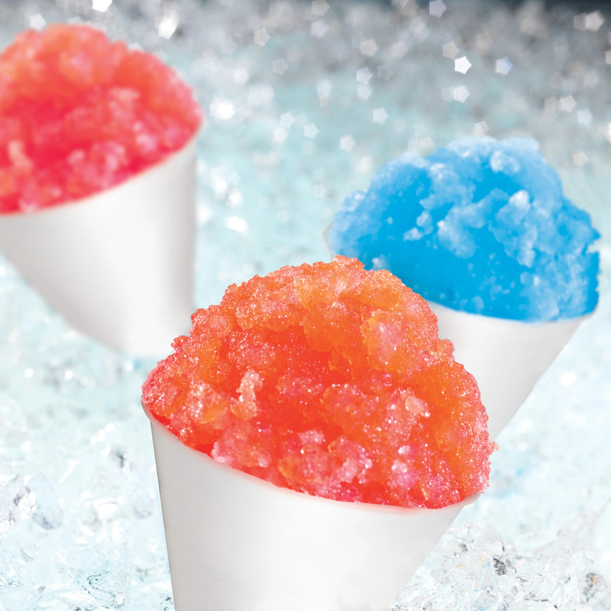 16-Ounce Snow Cone Syrups, Cups and Spoon-Straws Party Kit E67533