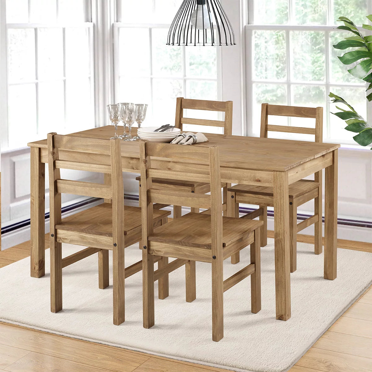 Solid Wood Dining Chair Set of 2 E95768