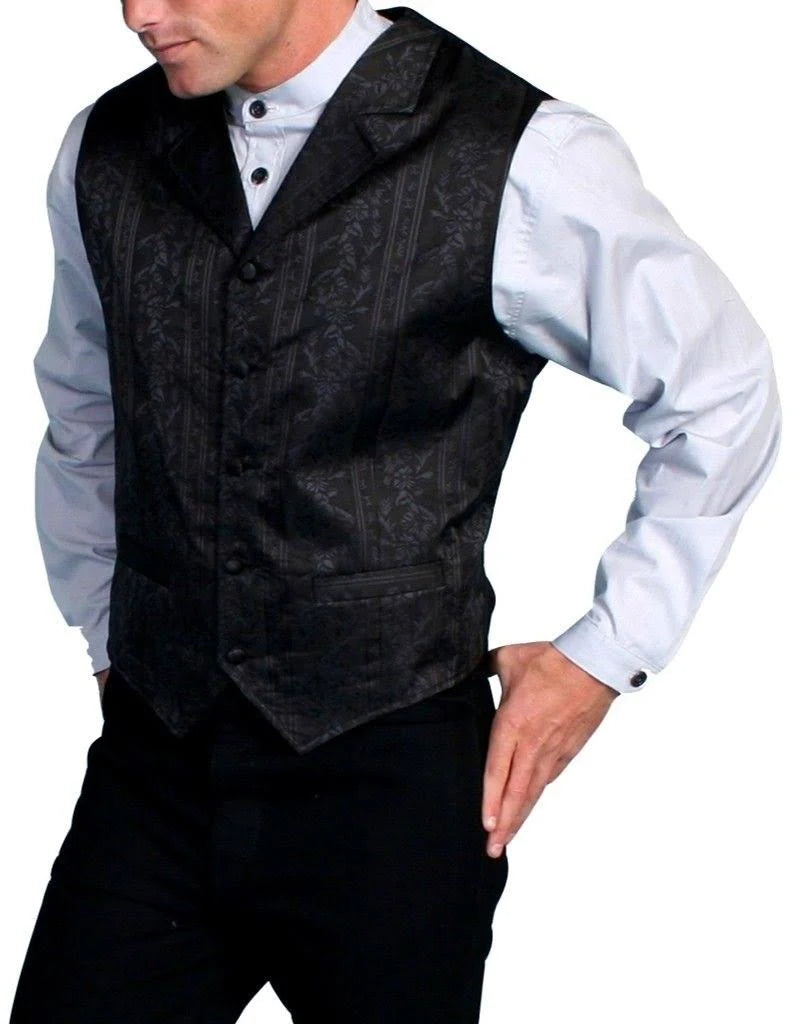 Black Western Vest L319290