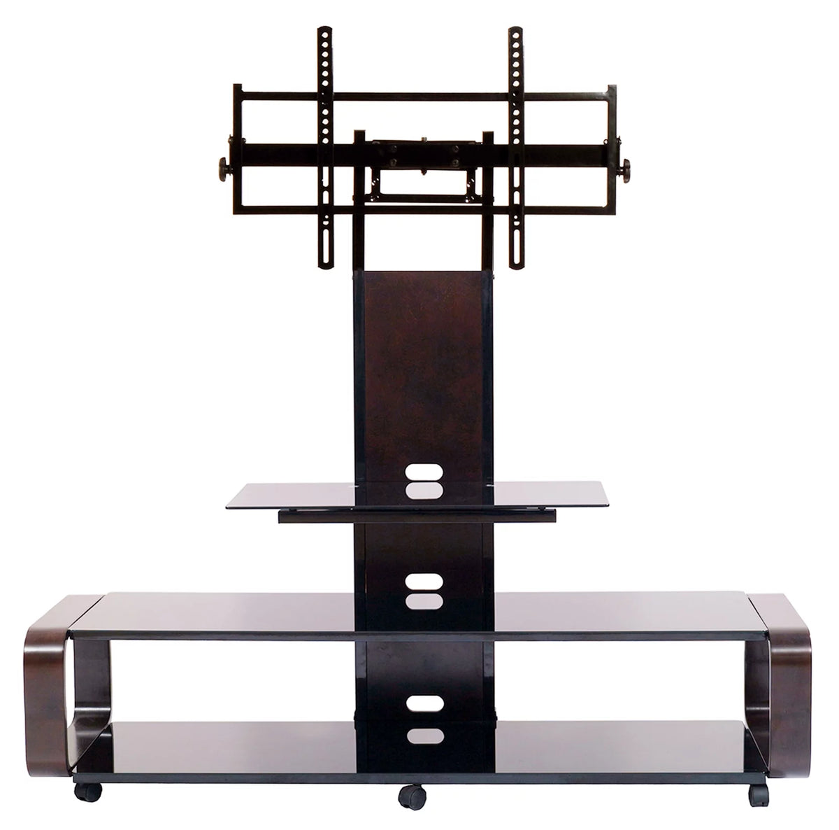 Curved Wood TV Stand for 35 to 85 inch TV N2721