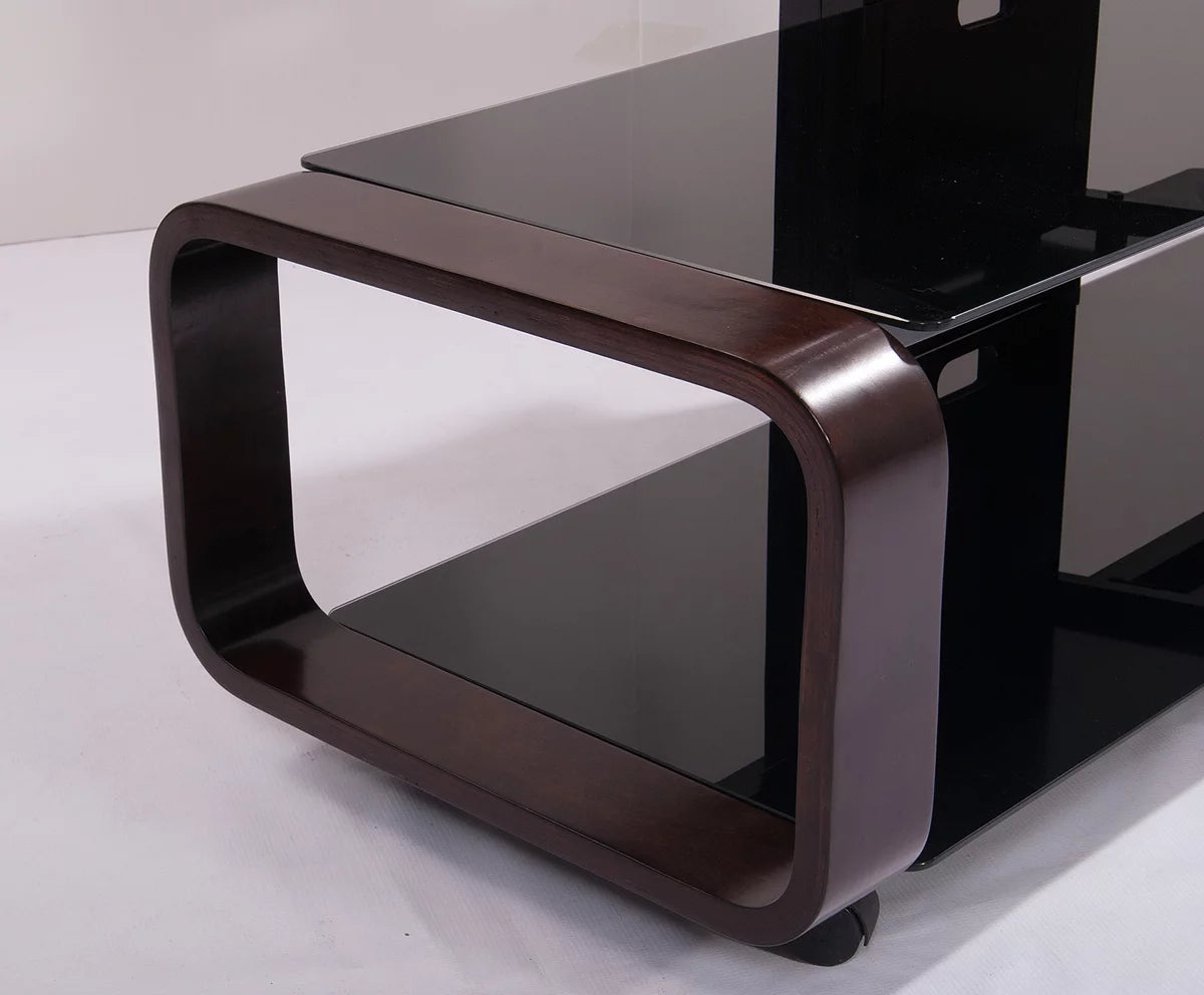 Curved Wood TV Stand for 35 to 85 inch TV N2721
