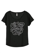 Heather Black Slouchy Dolman T-Shirt Z92524